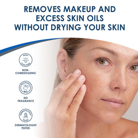 Vanicream pump dispensing light foamy texture that cleans without drying benefit