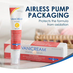Vanicream serum in hand for size and easy daily use benefit