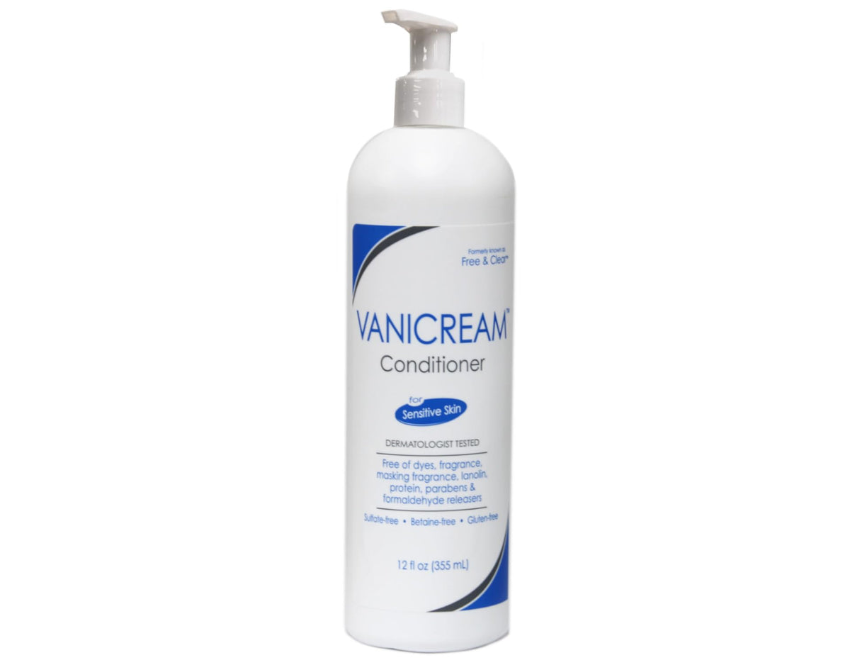PHARMACEUTICAL SPECIALTIES Vanicream shampoo foam texture showing gentle lathering