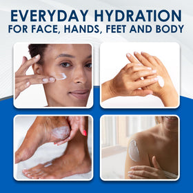 Vanicream lotion texture on hand highlighting lightweight, fast absorption