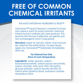 Vanicream unscented badge graphic emphasizing fragrance-free benefit