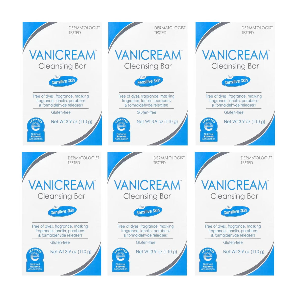 Vanicream front packaging showing unscented bar and benefits