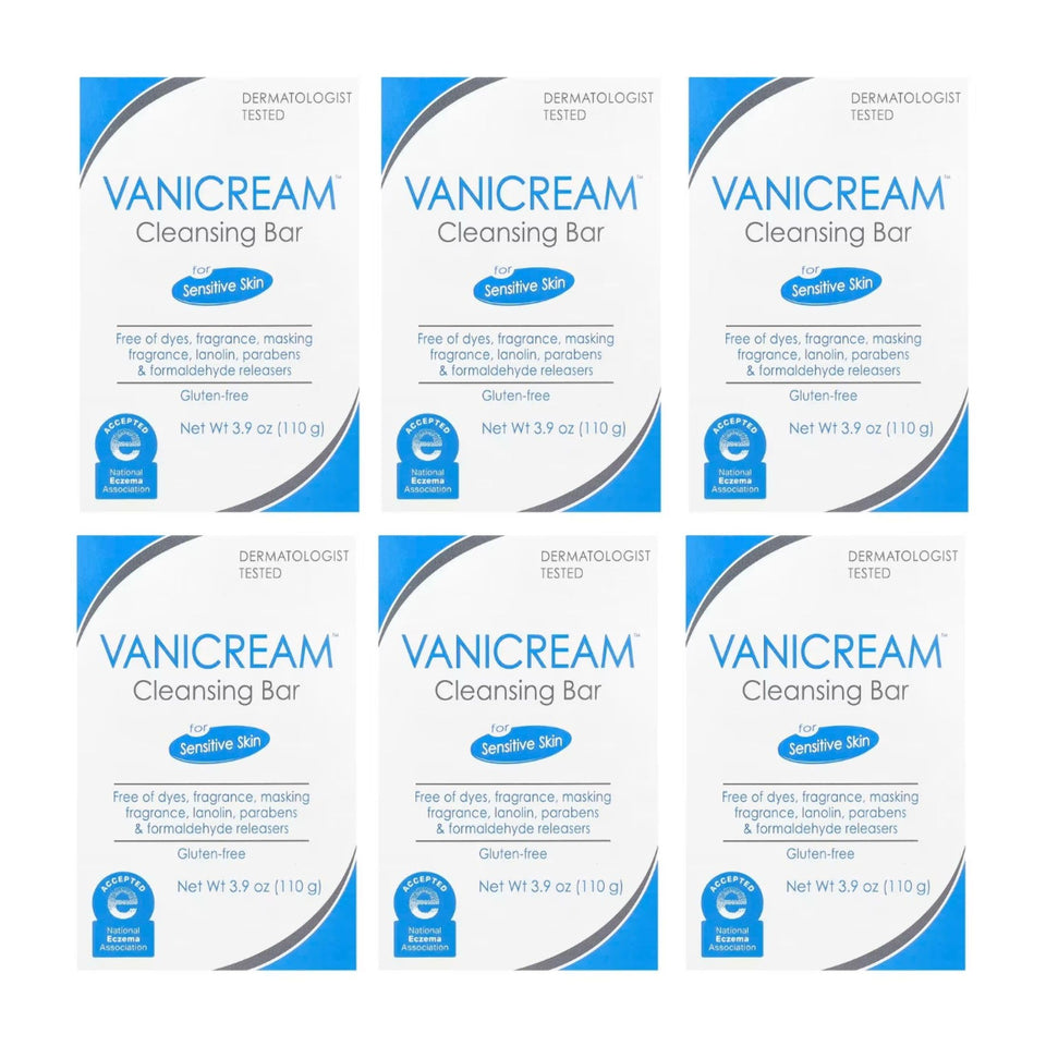 Vanicream front packaging showing unscented bar and benefits