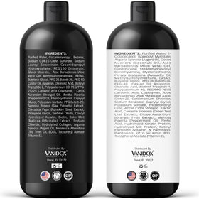VANIDOX hair after use smooth, shiny strands demonstrating improved manageability
