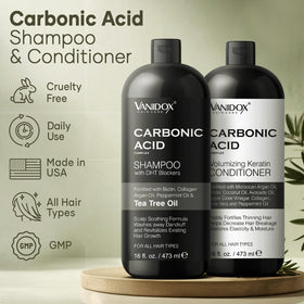 VANIDOX shampoo foam texture close-up showing gentle cleanse and scalp refresh