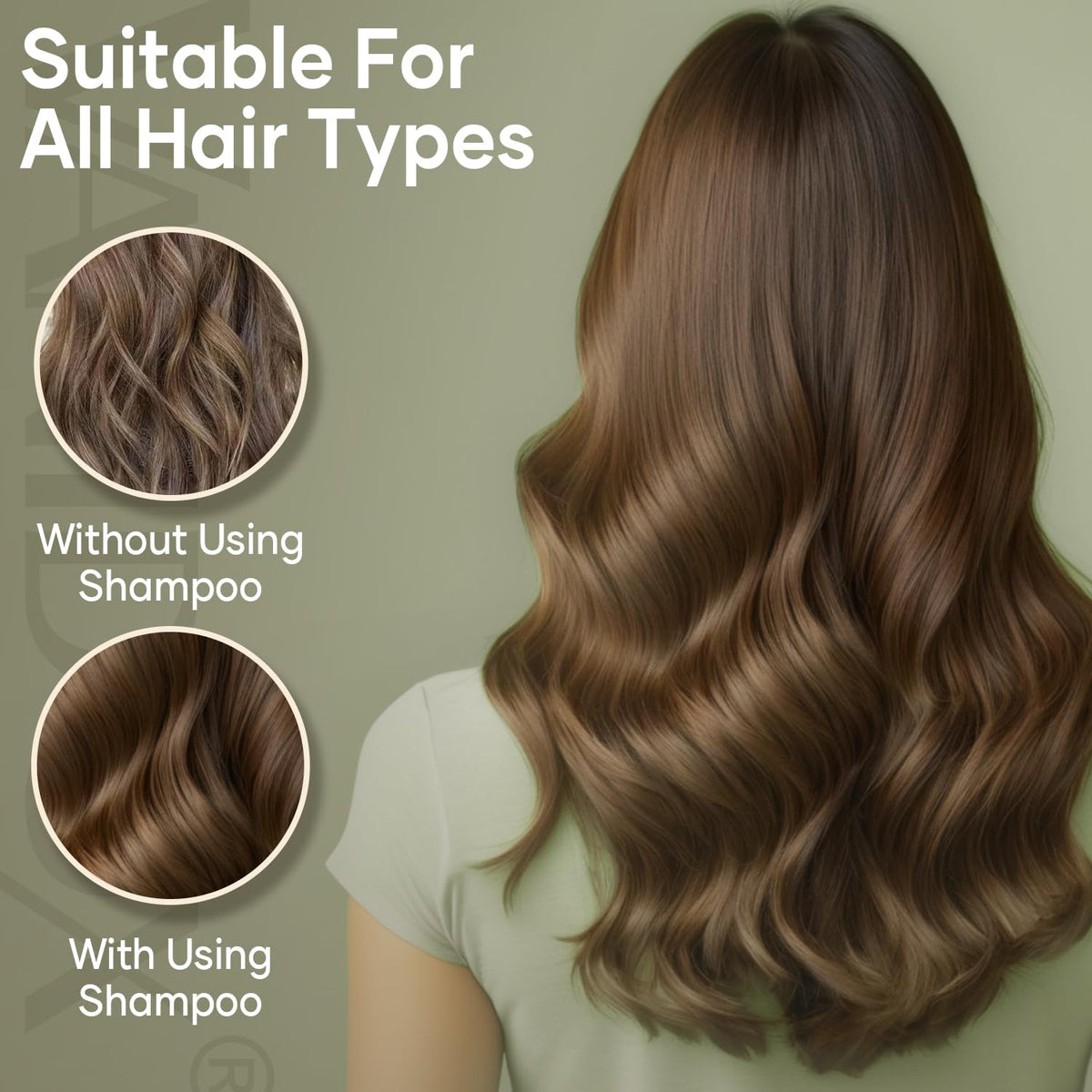 VANIDOX shampoo being applied to scalp illustrating clarifying and buildup removal