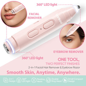 vankoo glow blade closeup highlighting hypoallergenic blades for gentler shaving