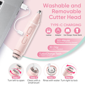 vankoo glow rinsed under tap showing waterproof design for easy cleaning