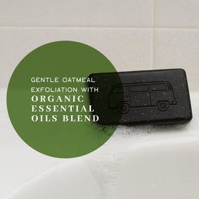 VanMan soap in hand at sink showing reliable daily cleansing benefit