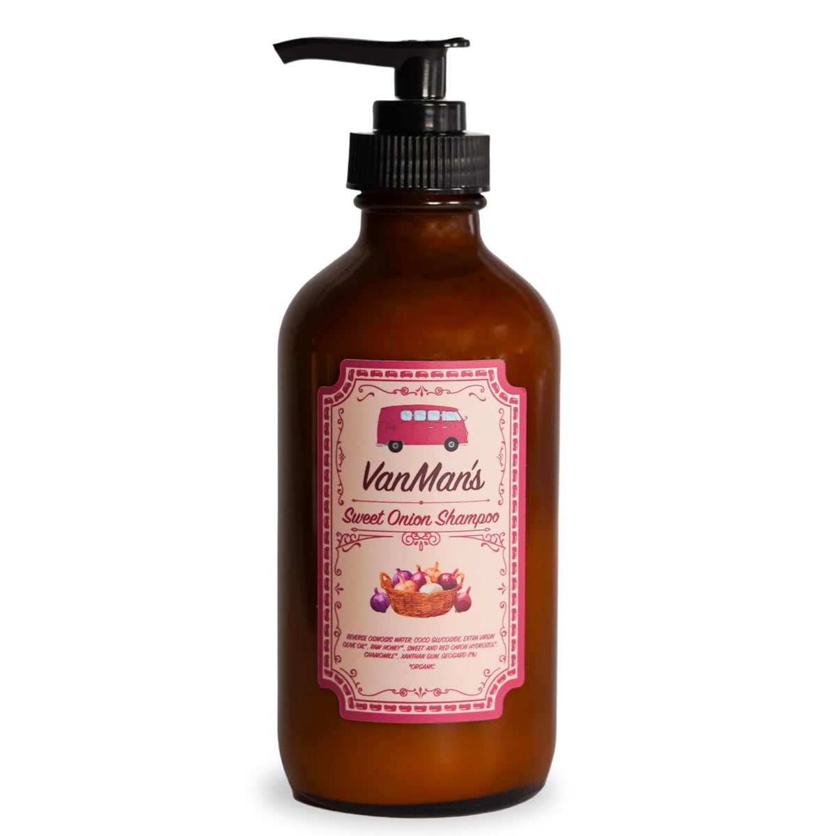The VanMan Company front label showing product name and benefits