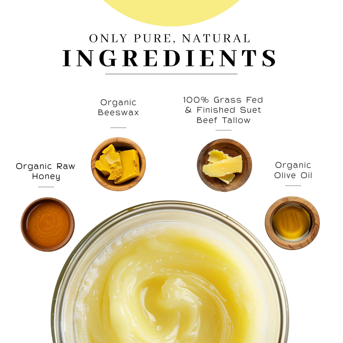 Close-up texture of VanMan balm melting to show silky spreadability and concentrated nourishment