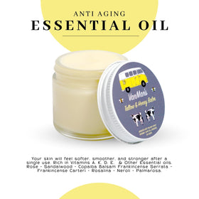 Vanman's 2 oz tin beside common items showing compact travel-ready benefit