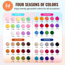 VANREESA 56-color palette arranged to show shade variety and inspiration