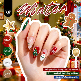 VANREESA three color display boards to help choose polish combinations