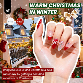 VANREESA close-up of glossy cured gel polish showing smooth salon-quality finish