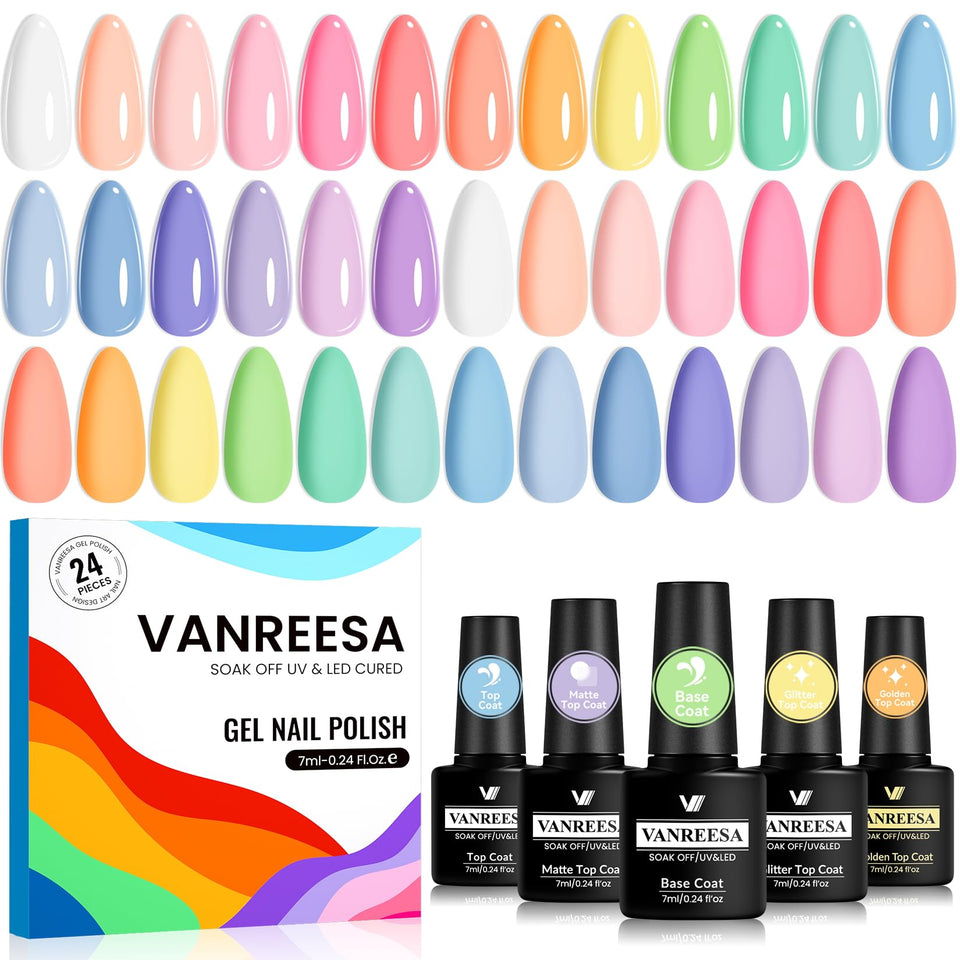 VANREESA front packaging showing full 24-piece kit and colors for gifting