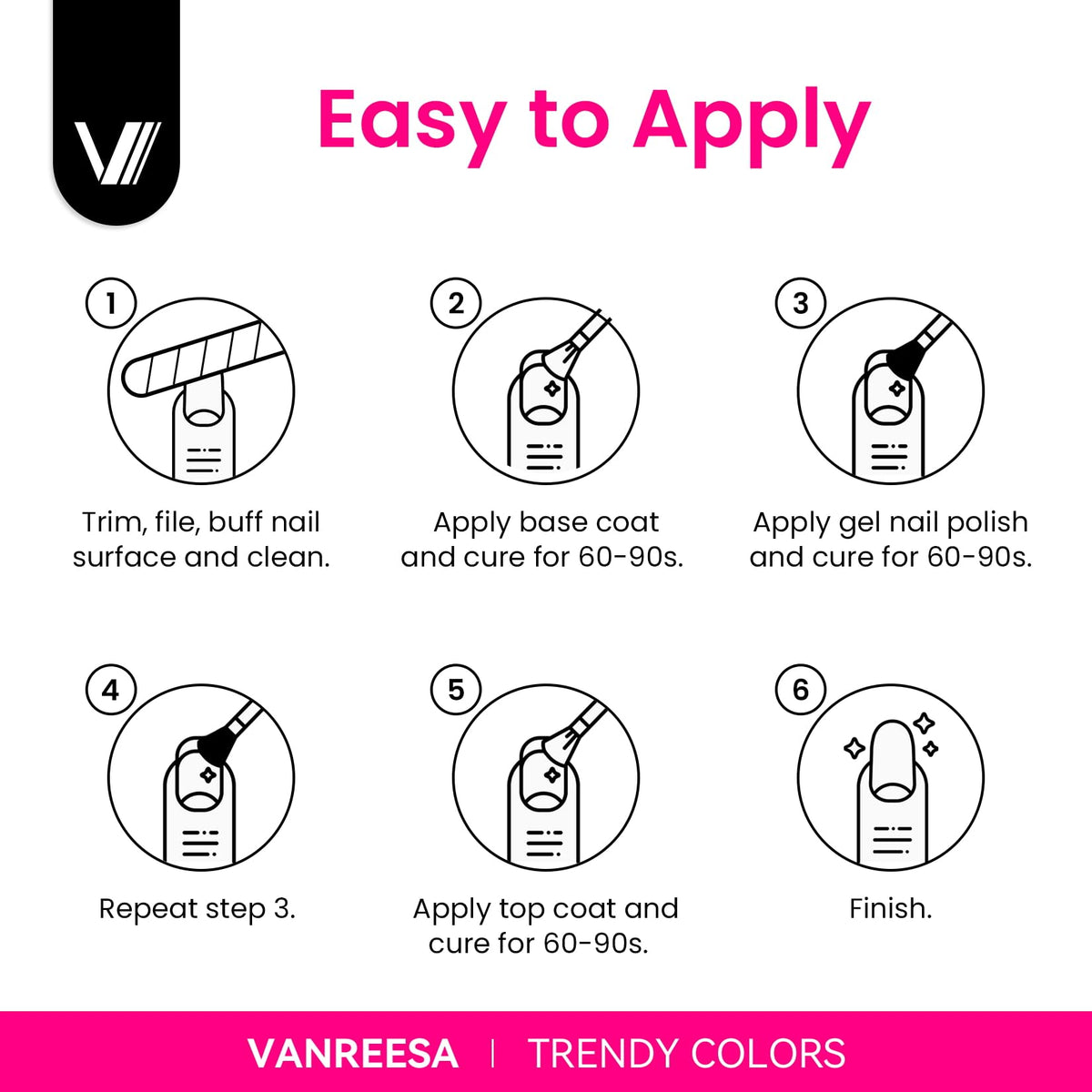 VANREESA gift-ready box presentation making the neon gel set suitable for gifting occasions