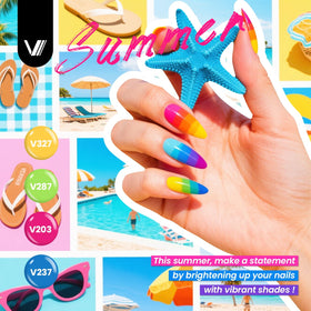 VANREESA glossy top coat shine on finished nails, enhancing long-lasting gloss