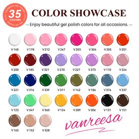 VANREESA nail lamp curing gel polish on hands to illustrate salon-like finish