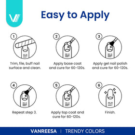 VANREESA nails in a summer setting with glitter accents benefit: versatile looks