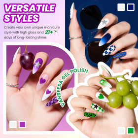 VANREESA matte top coat swatch showing satin finish and modern look