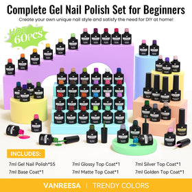 VANREESA gel polish application in salon, illustrating professional-quality results