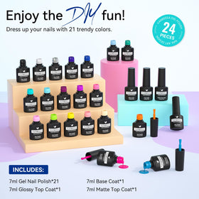 VANREESA bottles beside a hand for scale showing 7ml size benefit: compact bottles