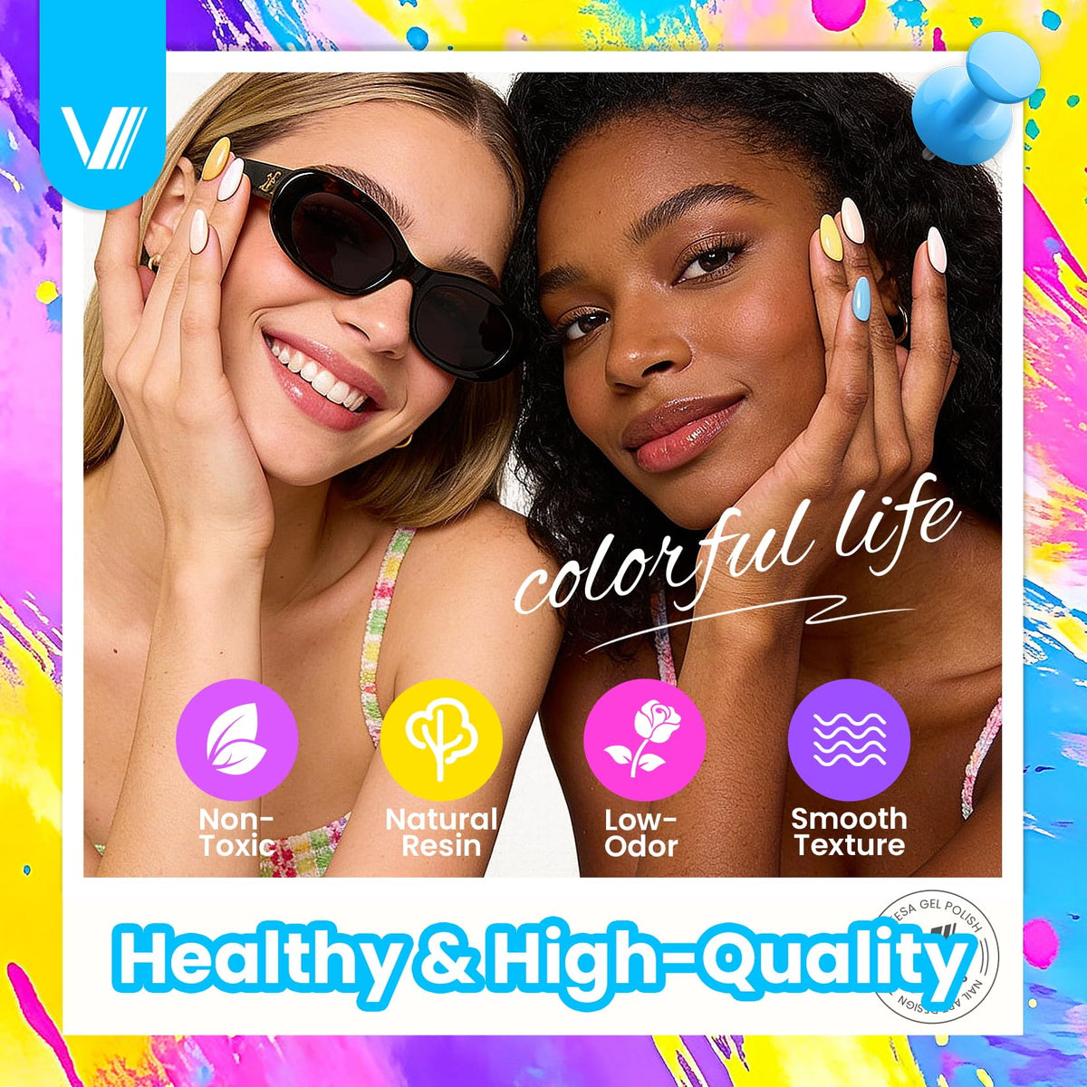 VANREESA manicure tools and nail decorations layout for creative designs