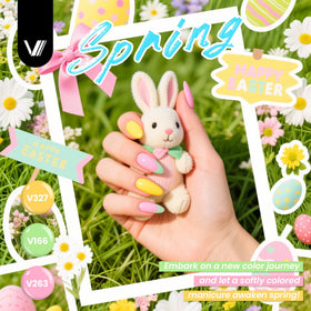 VANREESA top coats lineup including glossy, matte, glitter and golden for finish variety