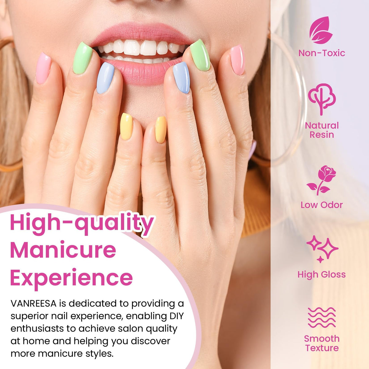 VANREESA UV/LED lamp curing nails quickly and evenly for reliable results