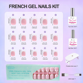 Vansiho topcoat and gel bottles included for durable shine