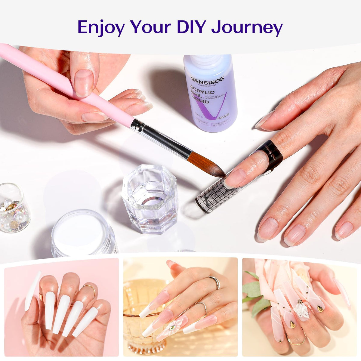VANSISOS application in use hand applying acrylic bead for controlled shaping