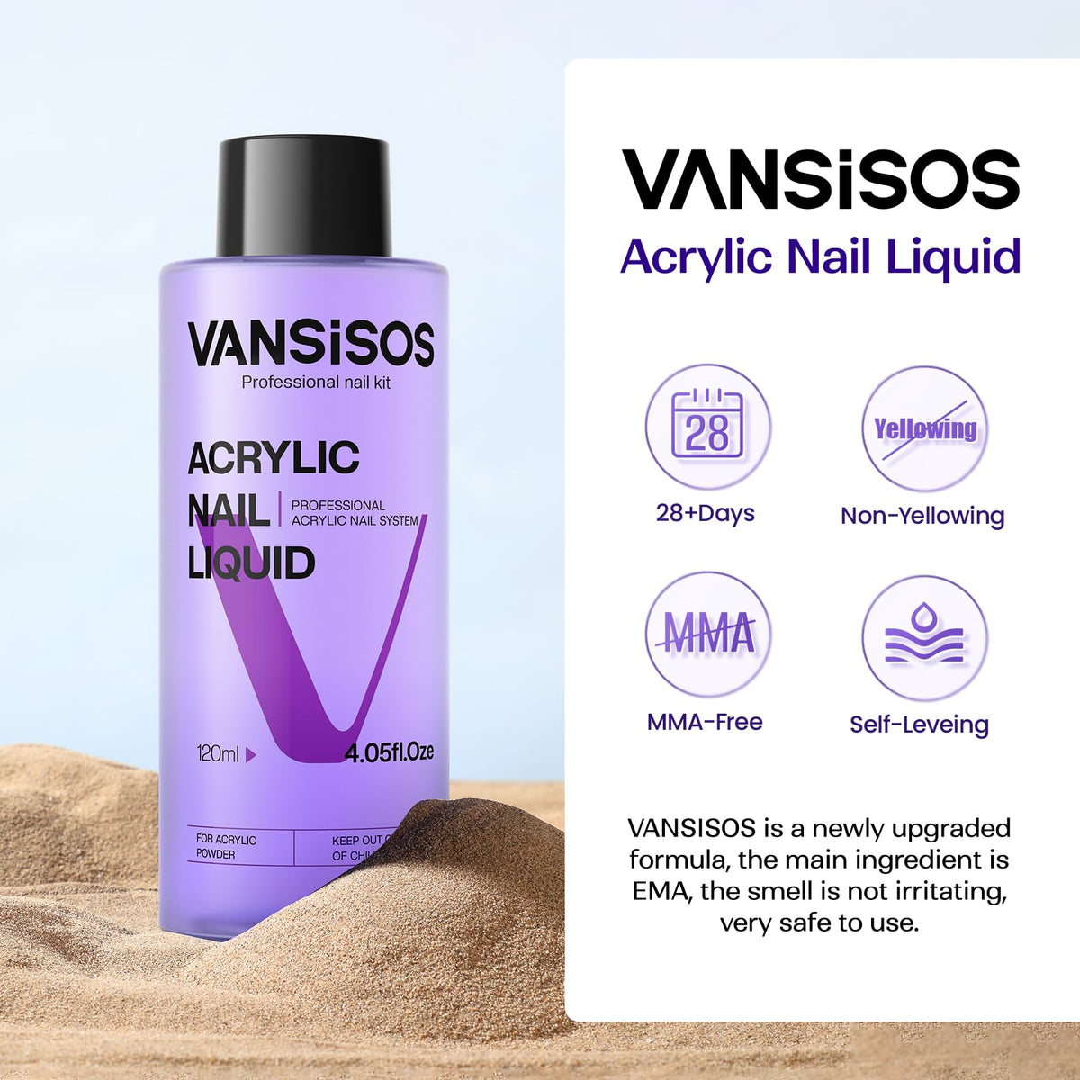 VANSISOS brush creating acrylic bead for easy bead control and shaping