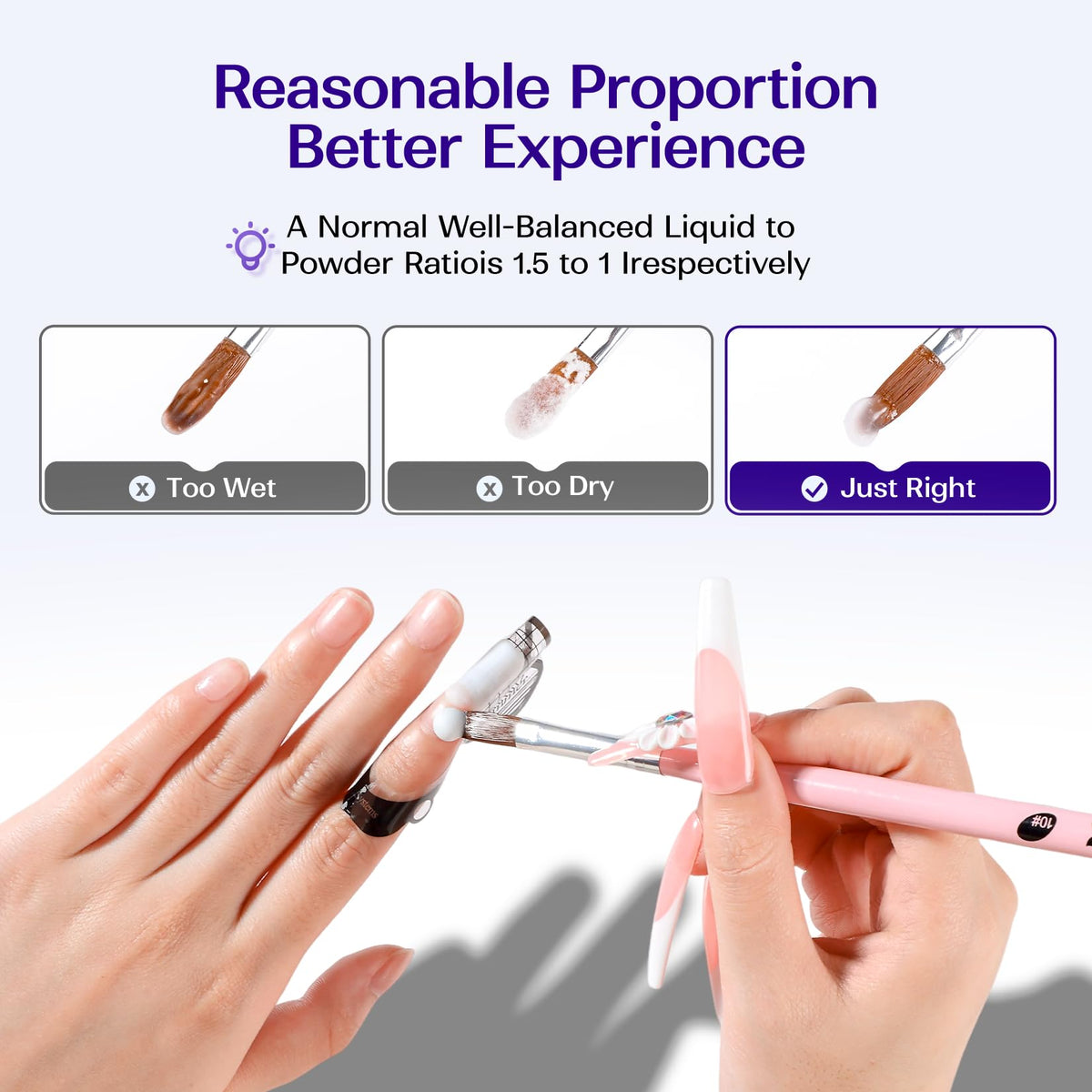 VANSISOS clear acrylic liquid texture highlighting non-yellowing formula