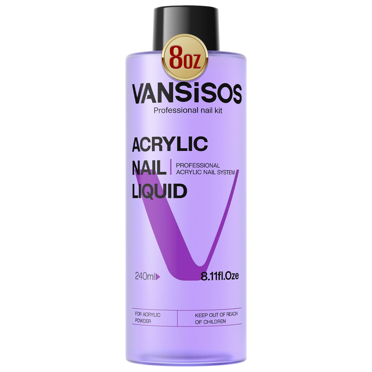 VANSISOS front packaging 8 fl oz bottle showing product and brand benefits