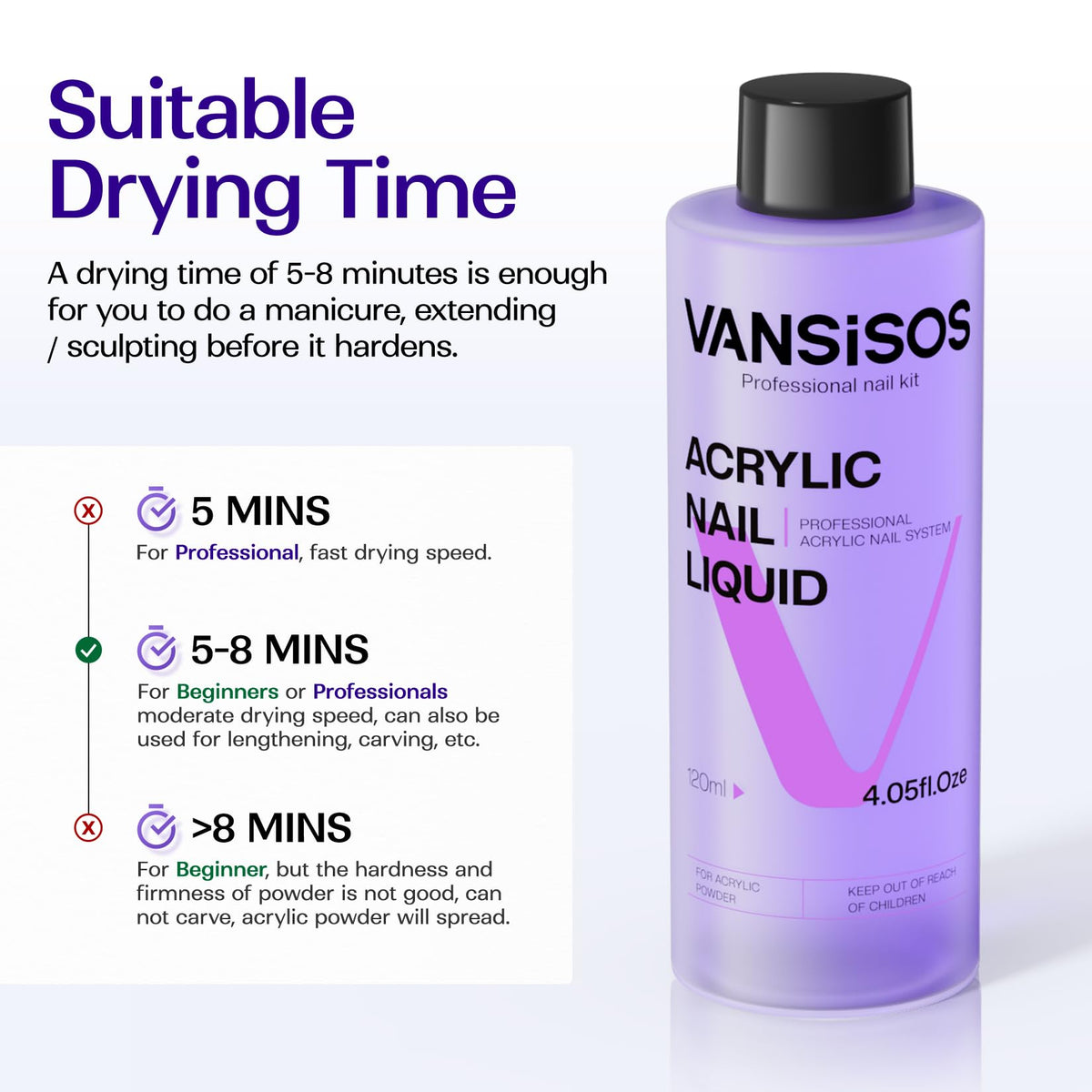 VANSISOS bottle next to ruler showing 4 fl oz scale for size clarity