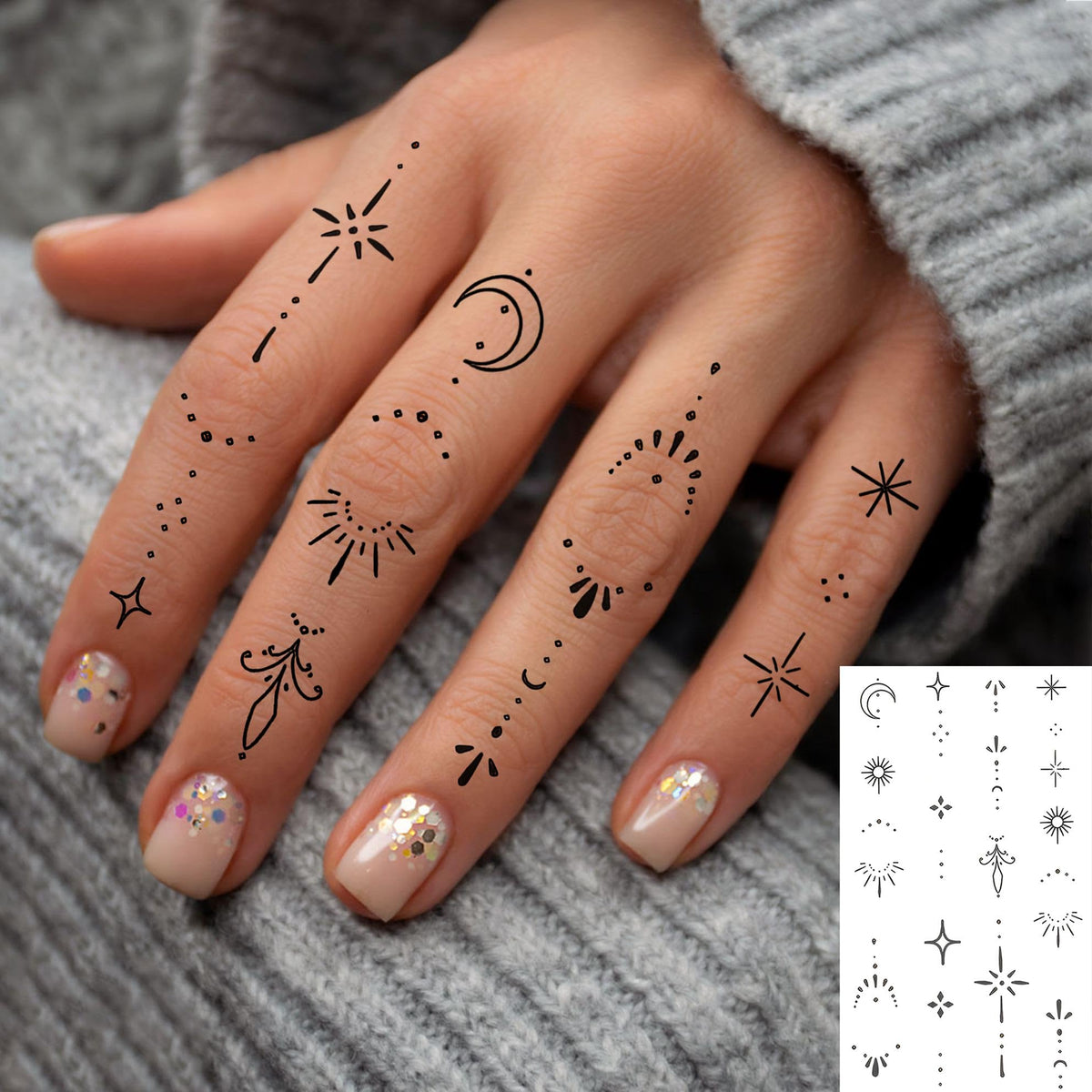VANTATY application demo on a finger showing quick water-transfer and neat finish