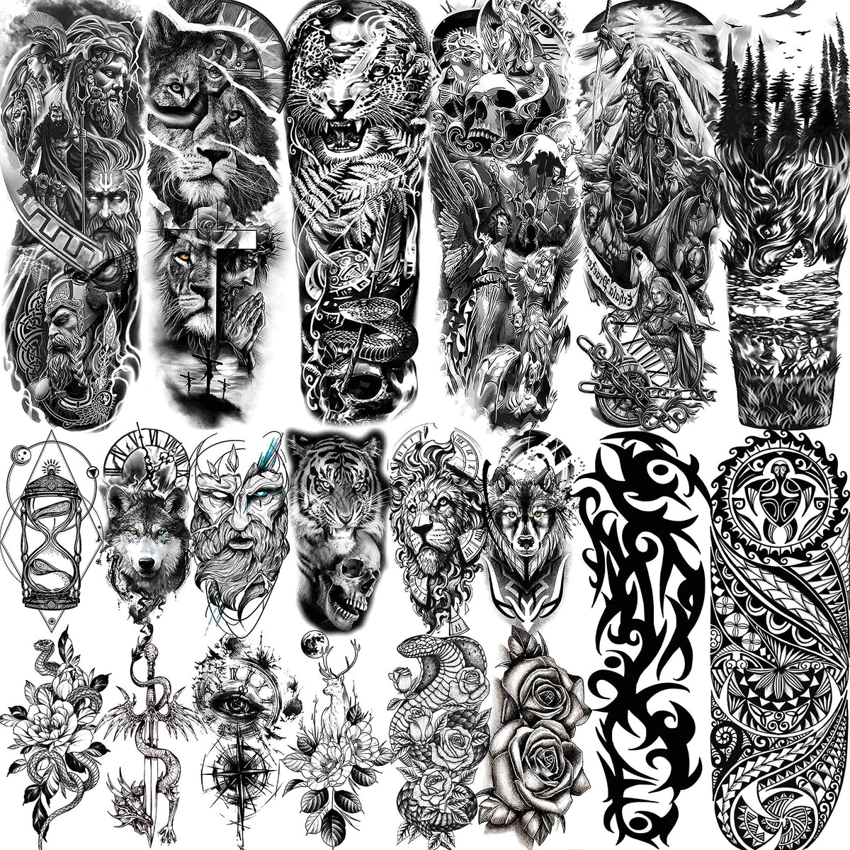VANTATY front packaging showing 20-sheet temporary tattoo set for clear purchase choice