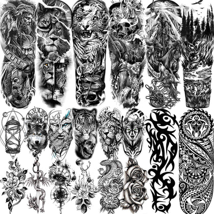 VANTATY front packaging showing 20-sheet temporary tattoo set for clear purchase choice