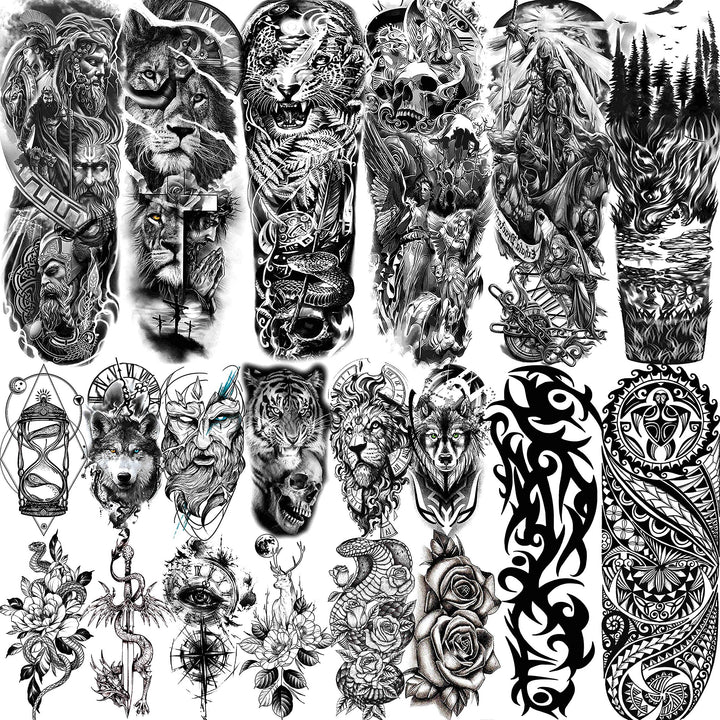 VANTATY front packaging showing 20-sheet temporary tattoo set for clear purchase choice