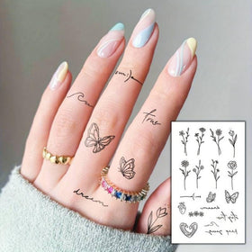VANTATY scale comparison on fingers showing small size and subtle accent benefit