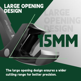VANWIN closeup of 45-degree angled head for improved visibility and reduced bending