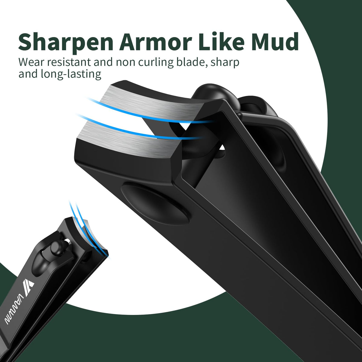VANWIN fingernail clipper and slanted ingrown cutter detailed for precision