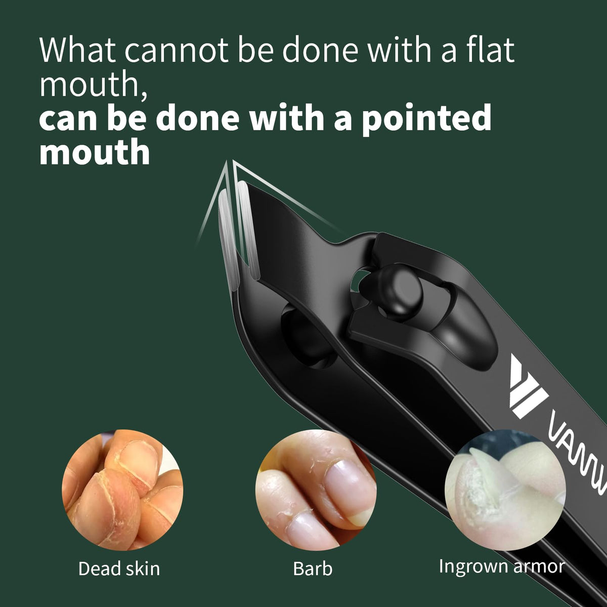 VANWIN ergonomic handle texture offering secure, comfortable grip benefit