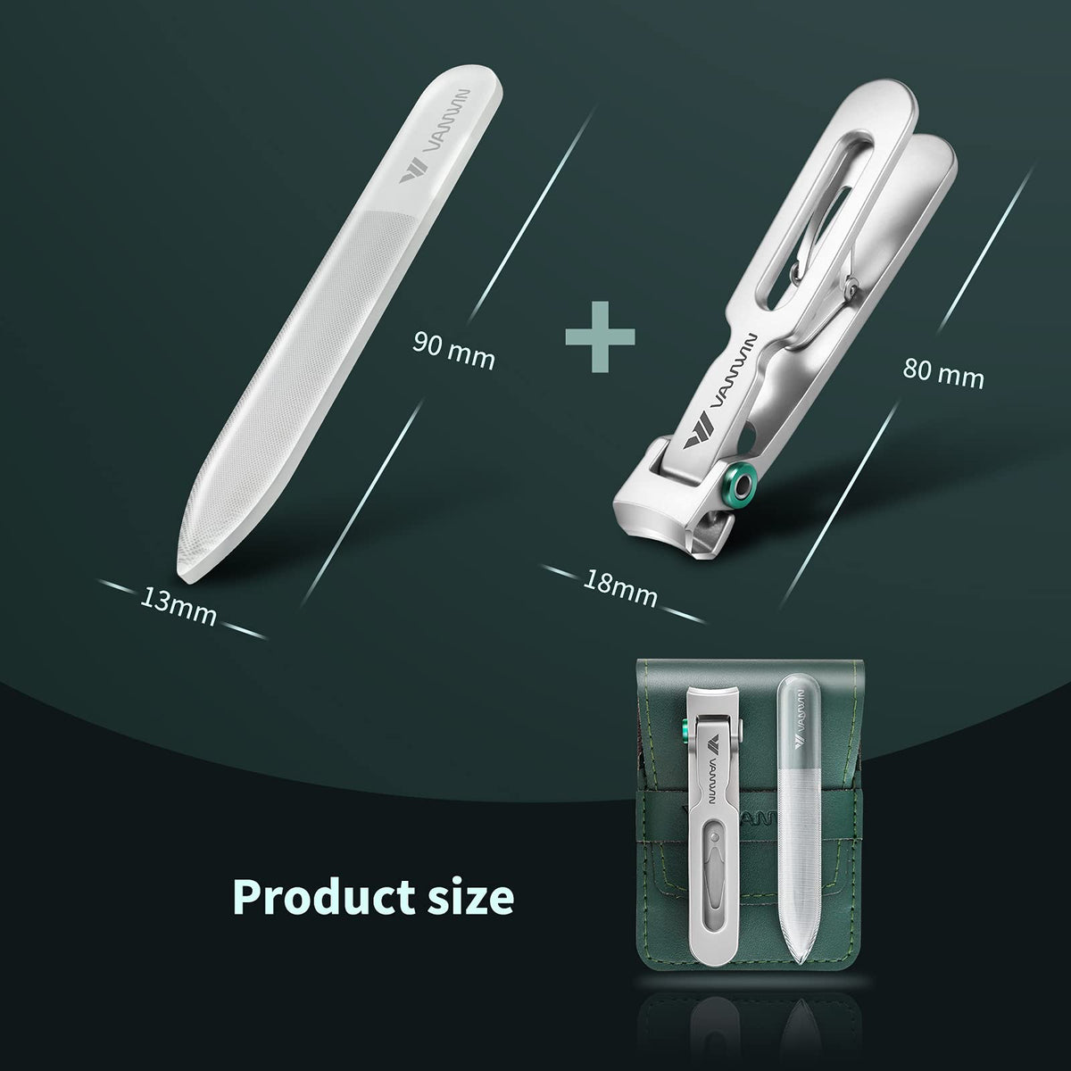 VANWIN clippers in use trimming toenail showing effective, low-effort cutting