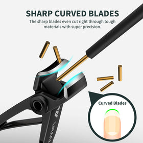 VANWIN wide jaw open to 16mm demonstrating fit for thick nails