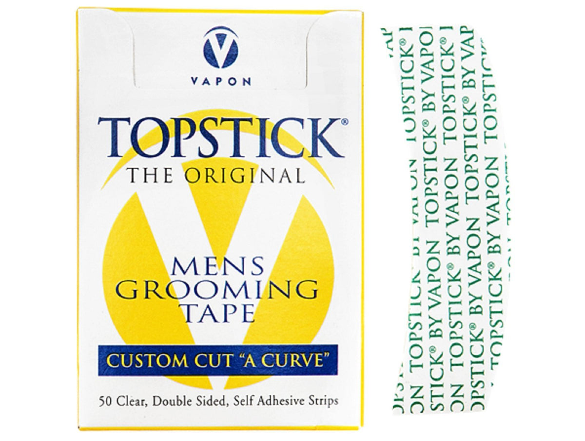 Vapon Topstick being applied at hairline showing secure natural hold