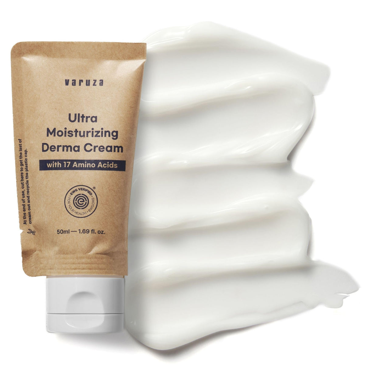varuza front packaging showing tube and product name with clear benefit