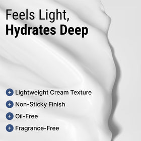 varuza ingredient label highlighting hyaluronic acid and niacinamide benefits