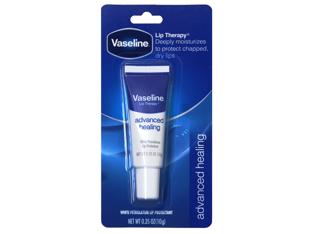 Vaseline open tin showing smooth advanced formula texture for lasting hydration